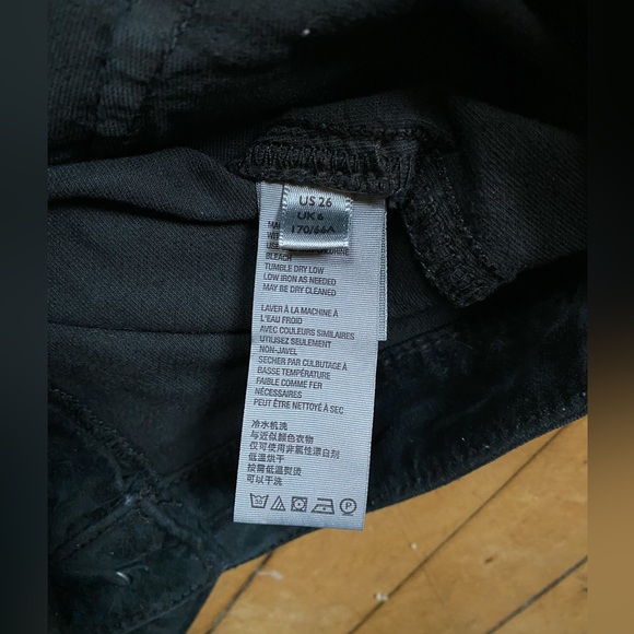 SOLD | Free People Black Velvet Edgy Long Flare Pants - Picture 6 of 7